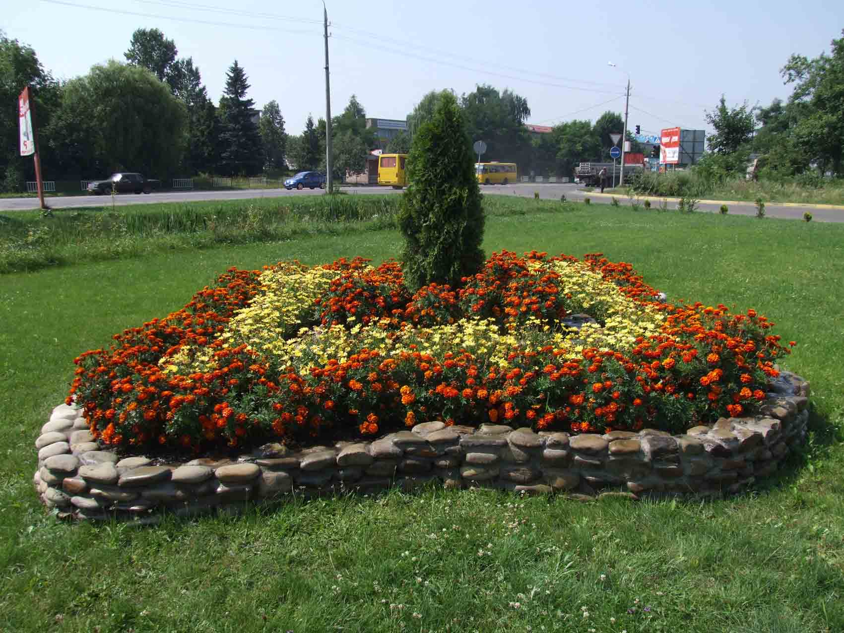 готові схеми квітників і клумб